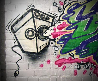 Graffiti Wäschekeller
