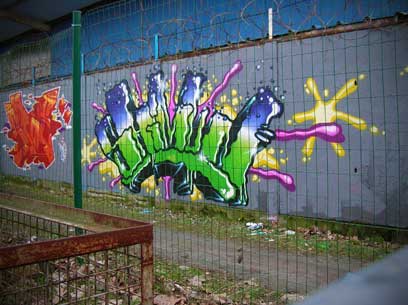 Graffiti Schuh