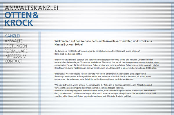 Webdesign Rechtsanwalt in Hamm.de